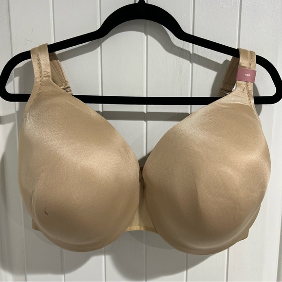 Cacique Lane Bryant Bra Full Coverage Underwire Support Lightly Lined Nude 42G - Picture 1 of 13
